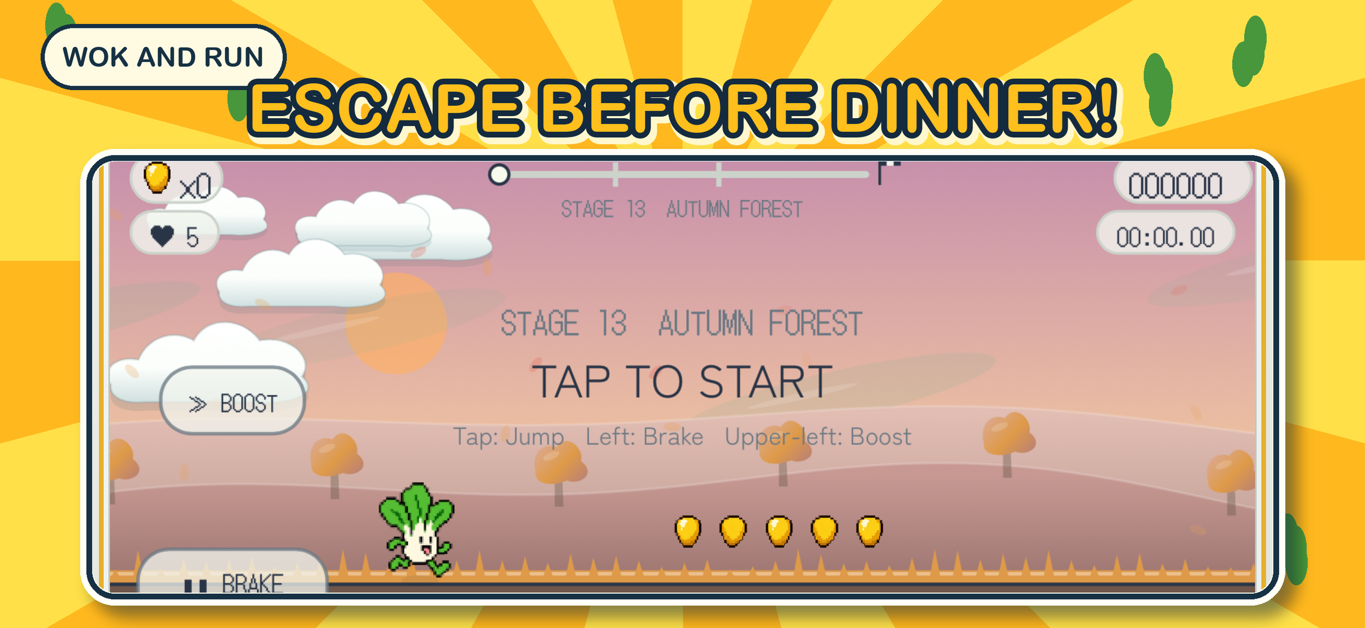 Wok and Run gameplay screenshot