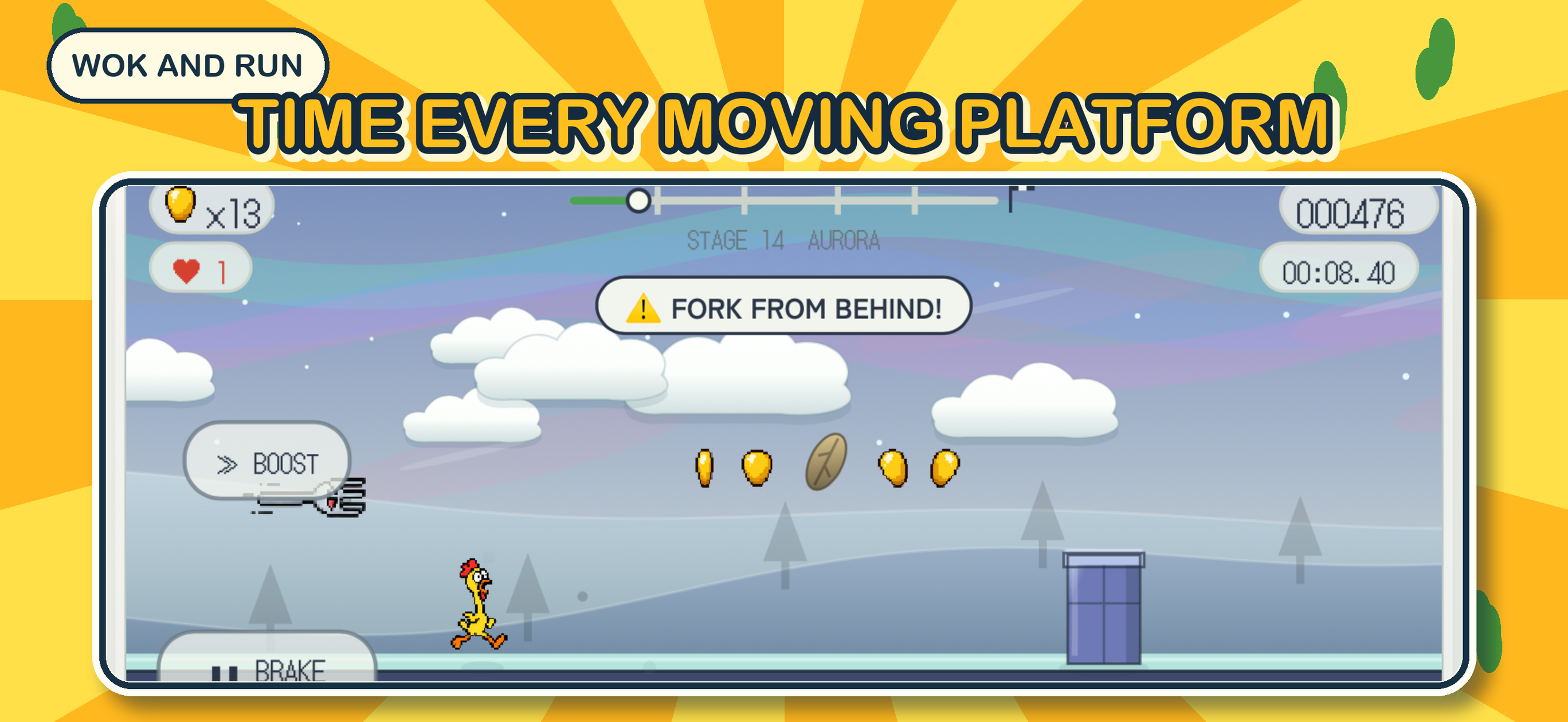 Wok and Run gameplay screenshot